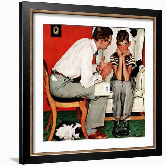 "Facts of Life", July 14,1951-Norman Rockwell-Framed Giclee Print