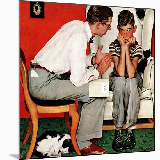 "Facts of Life", July 14,1951-Norman Rockwell-Mounted Premium Giclee Print