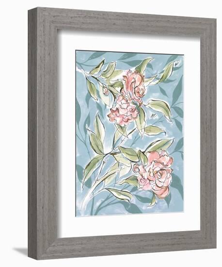 Faded Camellias I-Laura Marr-Framed Art Print