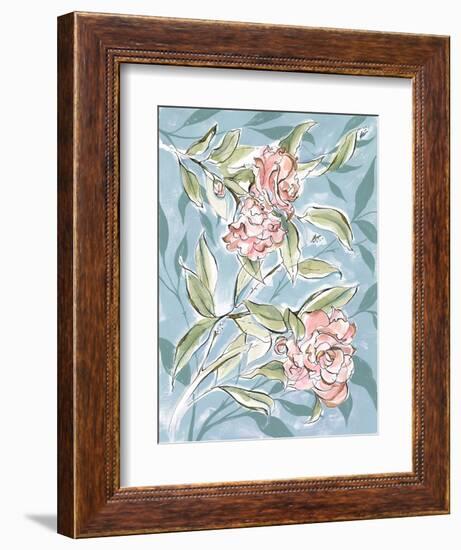 Faded Camellias I-Laura Marr-Framed Art Print