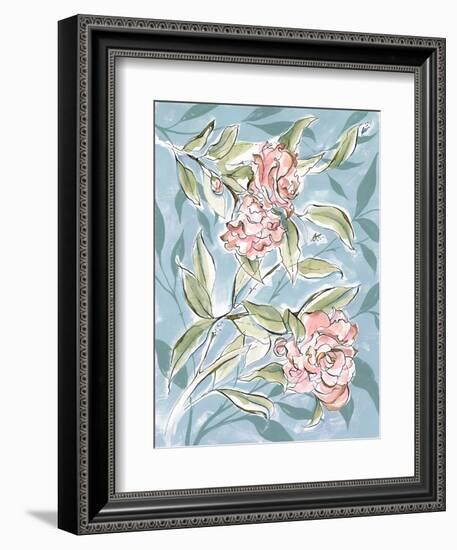 Faded Camellias I-Laura Marr-Framed Art Print