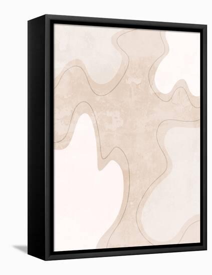 Faded Curves-Adebowale-Framed Stretched Canvas