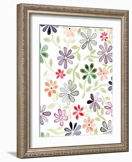 Faded Flowers II-Nikki Galapon-Framed Art Print