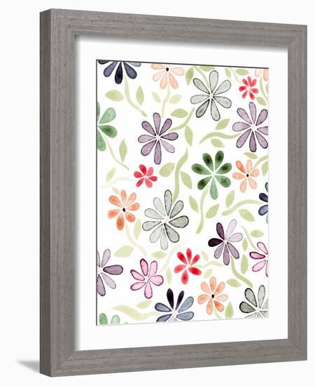 Faded Flowers II-Nikki Galapon-Framed Art Print