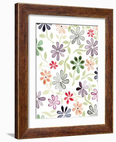 Faded Flowers II-Nikki Galapon-Framed Art Print