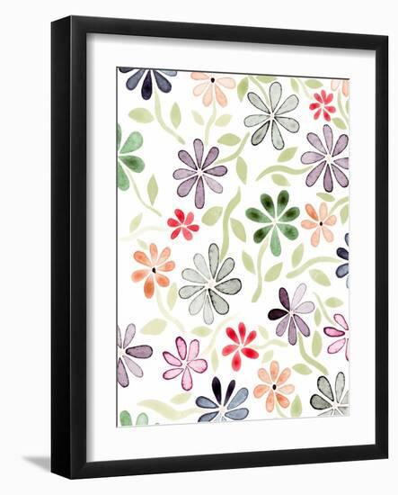 Faded Flowers II-Nikki Galapon-Framed Art Print