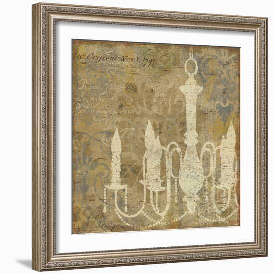 Faded Ornate I Gray No Butterfly-Pela Design-Framed Art Print