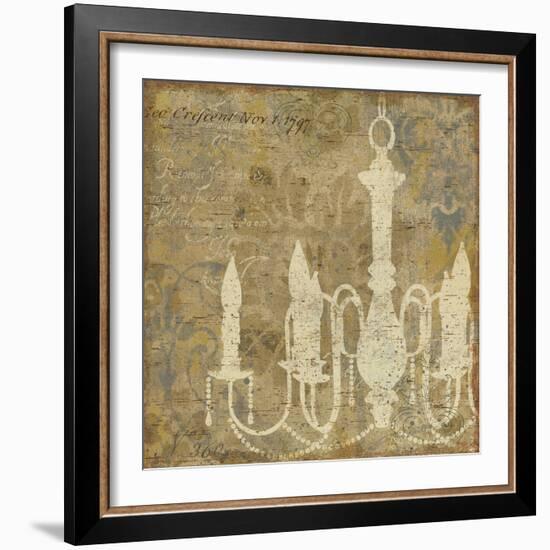 Faded Ornate I Gray No Butterfly-Pela Design-Framed Art Print