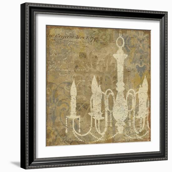 Faded Ornate I Gray No Butterfly-Pela Design-Framed Art Print