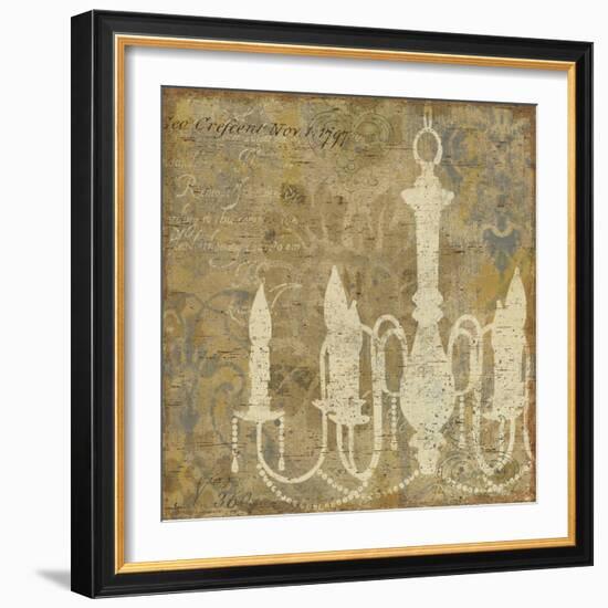 Faded Ornate I Gray No Butterfly-Pela Design-Framed Art Print