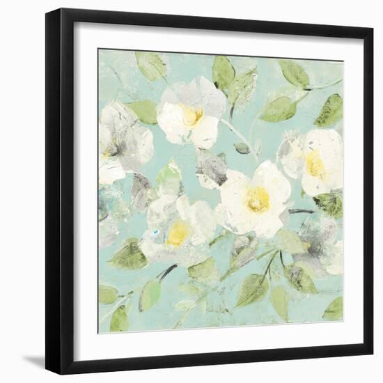 Fading Spring Blue - Bright White Crop-Albena Hristova-Framed Photographic Print