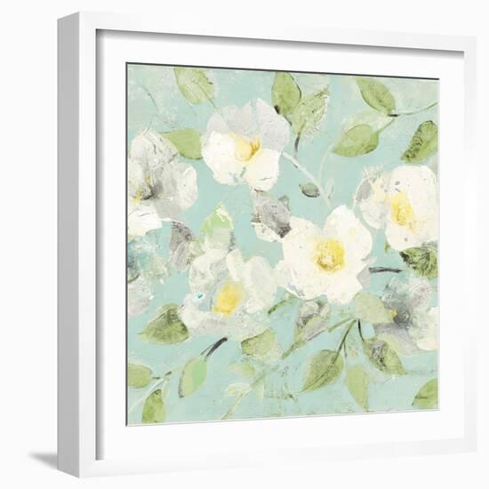 Fading Spring Blue - Bright White Crop-Albena Hristova-Framed Photographic Print