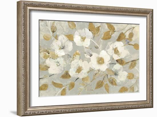 Fading Spring Gray and Gold-Albena Hristova-Framed Art Print