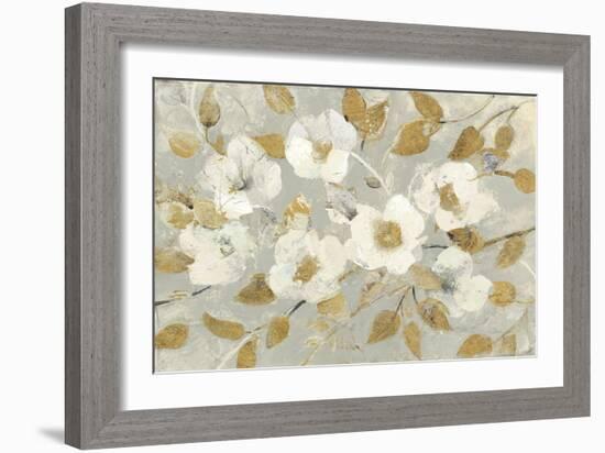 Fading Spring Gray and Gold-Albena Hristova-Framed Art Print