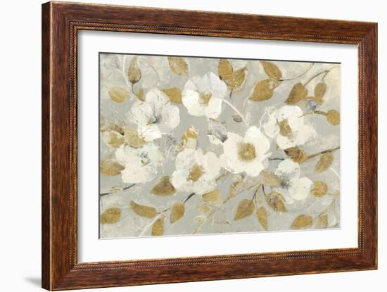 Fading Spring Gray and Gold-Albena Hristova-Framed Art Print