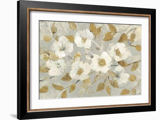 Fading Spring Gray and Gold-Albena Hristova-Framed Art Print