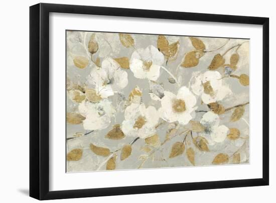 Fading Spring Gray and Gold-Albena Hristova-Framed Art Print