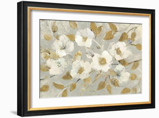 Fading Spring Gray and Gold-Albena Hristova-Framed Art Print