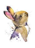 Cute Rabbit. Hare. Watercolor Illustration. Forest Animal.-Faenkova Elena-Art Print