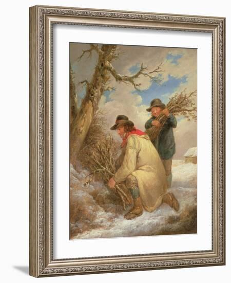 Faggot Gatherers in the Snow-George Morland-Framed Giclee Print