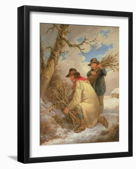 Faggot Gatherers in the Snow-George Morland-Framed Giclee Print