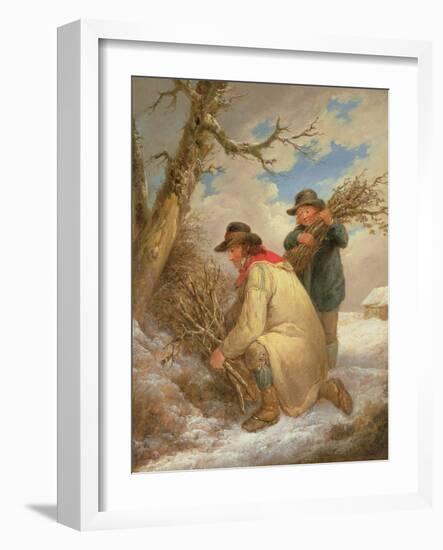 Faggot Gatherers in the Snow-George Morland-Framed Giclee Print