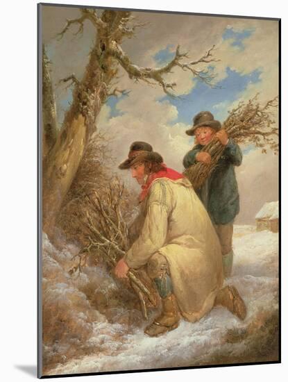 Faggot Gatherers in the Snow-George Morland-Mounted Giclee Print