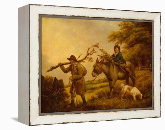 Faggot Gatherers-George Morland-Framed Premier Image Canvas