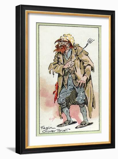 Fagin, from 'Oliver Twist', by Charles Dickens, 1923-Joseph Clayton Clarke-Framed Giclee Print