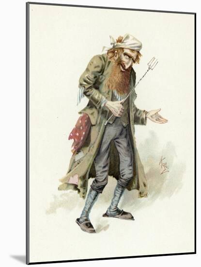 Fagin, Illustration from 'Character Sketches from Charles Dickens', C.1890 (Colour Litho)-Joseph Clayton Clarke-Mounted Giclee Print