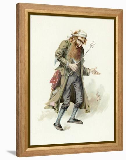 Fagin, Illustration from 'Character Sketches from Charles Dickens', C.1890 (Colour Litho)-Joseph Clayton Clarke-Framed Premier Image Canvas