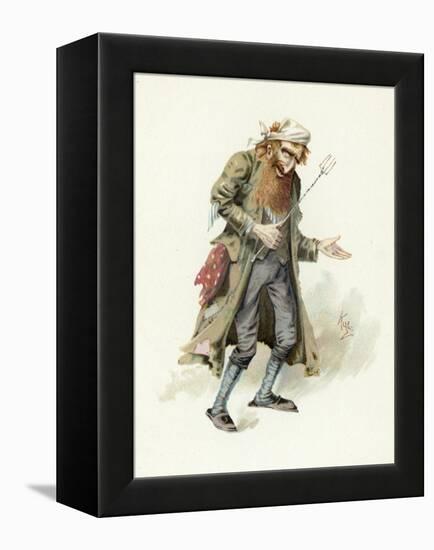 Fagin, Illustration from 'Character Sketches from Charles Dickens', C.1890 (Colour Litho)-Joseph Clayton Clarke-Framed Premier Image Canvas