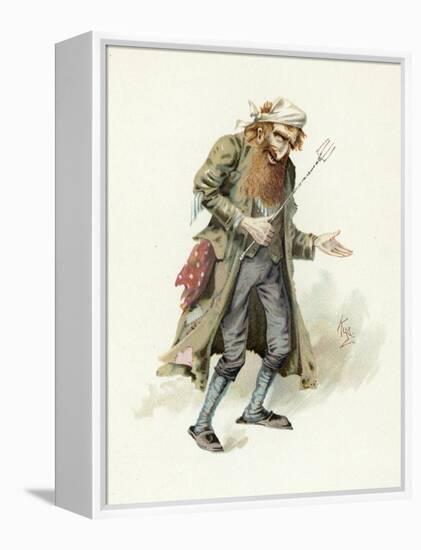 Fagin, Illustration from 'Character Sketches from Charles Dickens', C.1890 (Colour Litho)-Joseph Clayton Clarke-Framed Premier Image Canvas