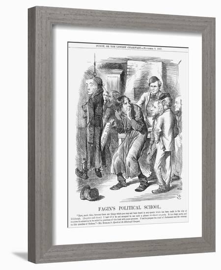 Fagin's Political School, 1867-John Tenniel-Framed Giclee Print