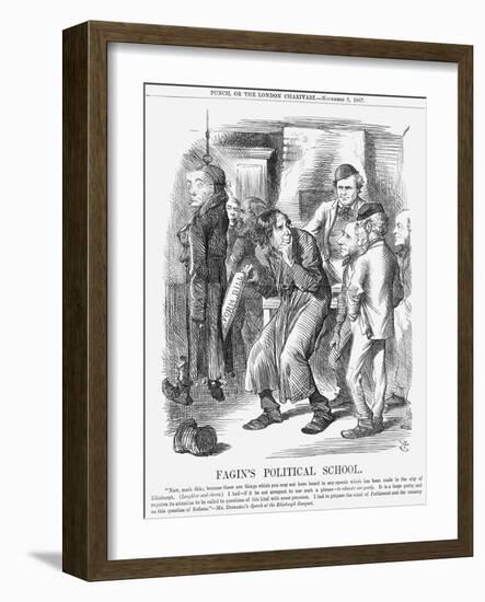 Fagin's Political School, 1867-John Tenniel-Framed Giclee Print