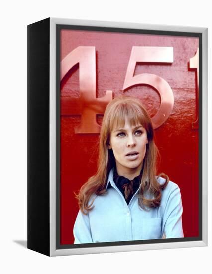 FAHRENHEIT 451, 1966 directed by FRANCOIS TRUFFAUT Julie Christie (photo)-null-Framed Stretched Canvas