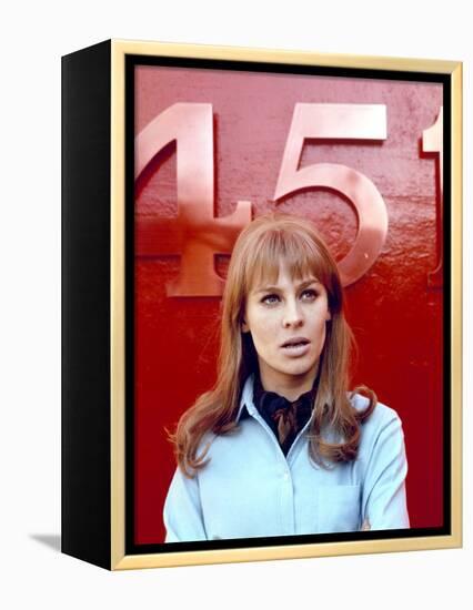 FAHRENHEIT 451, 1966 directed by FRANCOIS TRUFFAUT Julie Christie (photo)-null-Framed Stretched Canvas