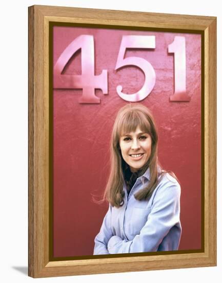 FAHRENHEIT 451, 1966 directed by FRANCOIS TRUFFAUT Julie Christie (photo)-null-Framed Stretched Canvas