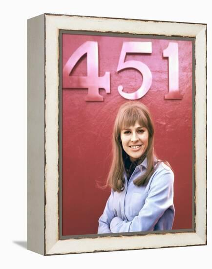 FAHRENHEIT 451, 1966 directed by FRANCOIS TRUFFAUT Julie Christie (photo)-null-Framed Stretched Canvas