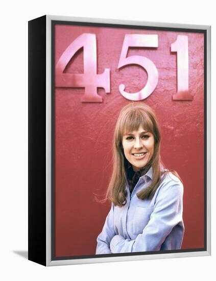 FAHRENHEIT 451, 1966 directed by FRANCOIS TRUFFAUT Julie Christie (photo)-null-Framed Stretched Canvas