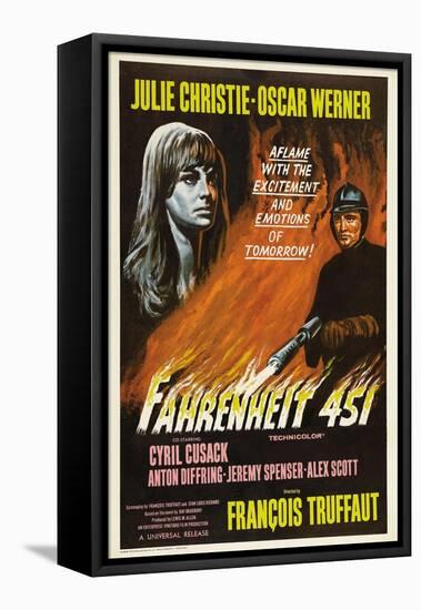 Fahrenheit 451, 1966, Directed by Francois Truffaut-null-Framed Premier Image Canvas