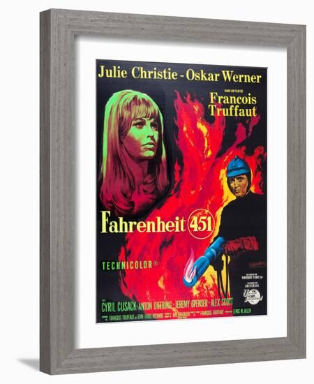 Fahrenheit 451, Julie Christie, Oskar Werner, 1966-null-Framed Art Print