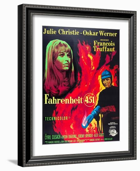 Fahrenheit 451, Julie Christie, Oskar Werner, 1966-null-Framed Art Print