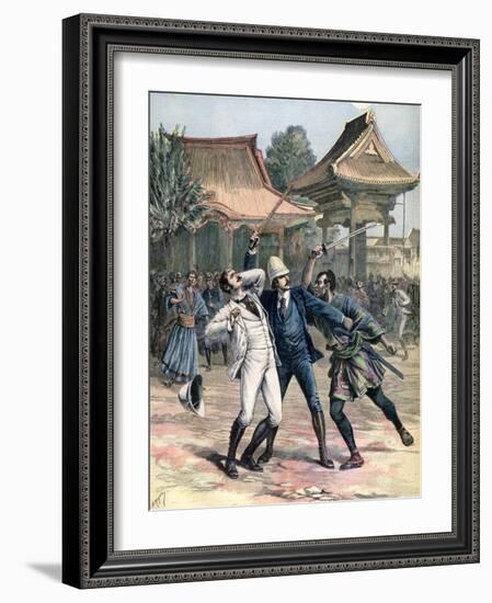 Failed Assassination of Tsarevich Nicholas of Russia, Otsu, Japan, 1891-Henri Meyer-Framed Giclee Print