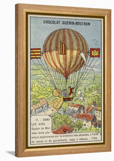 Failed Attempt by Guyton De Morveau to Steer a Balloon, 1784-null-Framed Premier Image Canvas