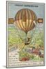 Failed Attempt by Guyton De Morveau to Steer a Balloon, 1784-null-Mounted Giclee Print