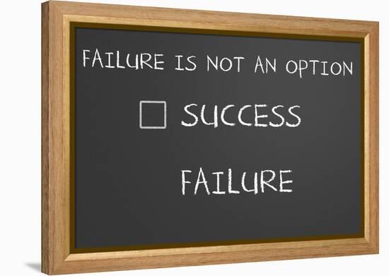 Failure Is Not An Option-IJdema-Framed Stretched Canvas