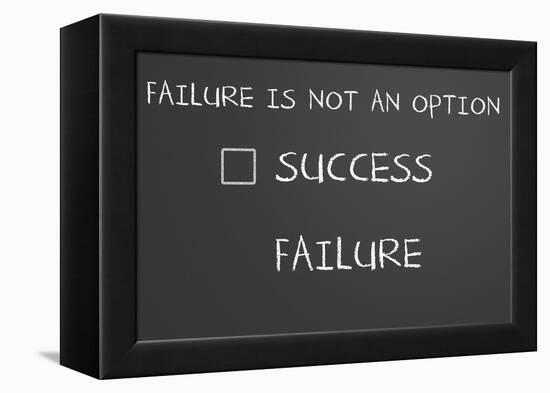 Failure Is Not An Option-IJdema-Framed Stretched Canvas