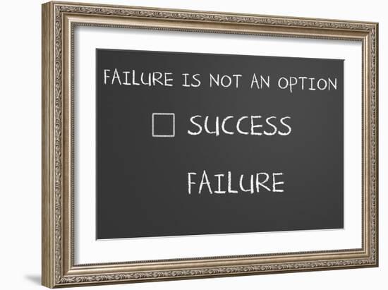 Failure Is Not An Option-IJdema-Framed Art Print