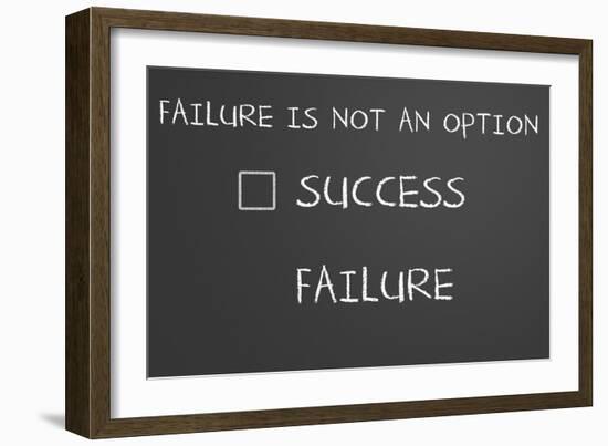 Failure Is Not An Option-IJdema-Framed Art Print